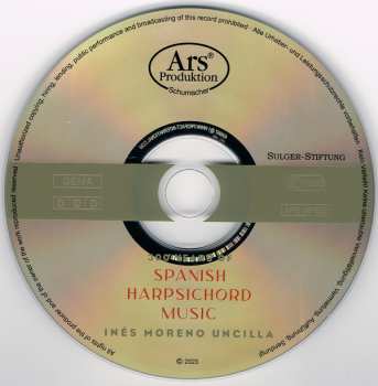 CD Inés Moreno Uncilla: 300 Years Of Spanish Harpsichord Music