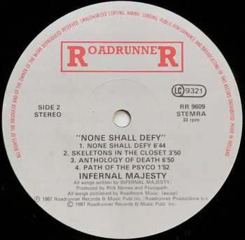 LP Infernäl Mäjesty: None Shall Defy