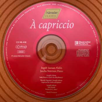 CD Niccolò Paganini: A capriccio