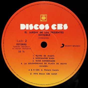 LP Invisible: El Jardín De Los Presentes