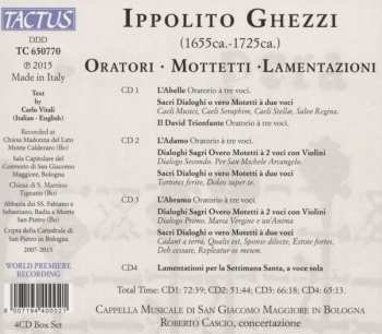 4CD/Doos Cappella Musicale di San Giacomo Maggiore In Bologna: Oratori, Mottetti, Lamentazioni
