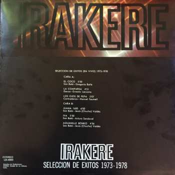 LP Irakere: Seleccion De Exitos 1973 - 1978 Volumen 1