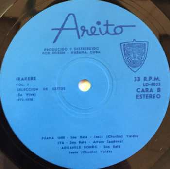 LP Irakere: Seleccion De Exitos 1973 - 1978 Volumen 1
