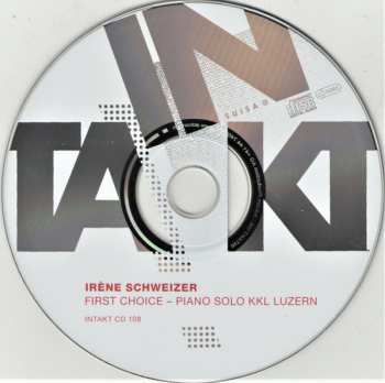 CD Irene Schweizer: First Choice – Piano Solo KKL Luzern