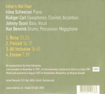 CD Johnny Dyani: Irène's Hot Four