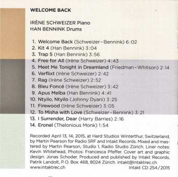 CD Han Bennink: Welcome Back