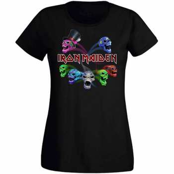 Merch Iron Maiden: Dames T-shirt Legacy Of The Beast Live Album Skulls 
