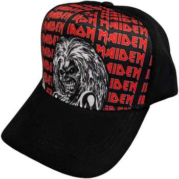 Merch Iron Maiden: Pet met klep Eddie Logo Iron Maiden Repeat