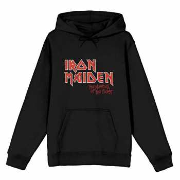 Merch Iron Maiden: Hoodie Number Of The Beast Vintage Logo Iron Maiden Faded Edge Album 