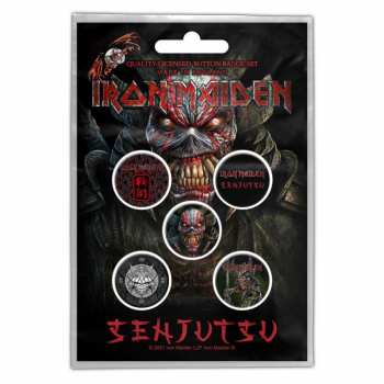Merch Iron Maiden: Set Badges Senjutsu