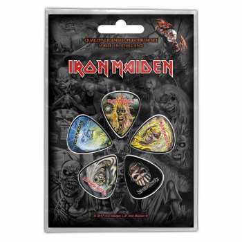 Merch Iron Maiden: Set Plectrums The Faces Of Eddie