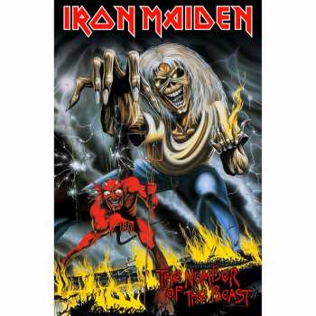 Merch Iron Maiden: Textielposter Number Of The Beast