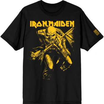 Merch Iron Maiden: T-shirt 50 Trooper Crop Yellow