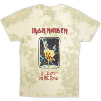 Merch Iron Maiden: Iron Maiden Unisex T-shirt: Beast On The Road (wash Collection) (large) L