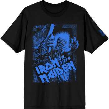 Merch Iron Maiden: T-shirt Est. 1975 No Prayer Grave Blue