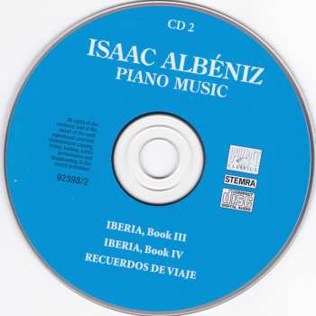 3CD Isaac Albéniz: Iberia - España - Recuerdos de viaje - Sonata No. 5