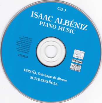 3CD Isaac Albéniz: Iberia - España - Recuerdos de viaje - Sonata No. 5