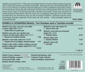 CD Isabella Leonarda: , Trio Sonatas And A 'Cantate Morale'