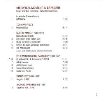 SACD Roberto Paternostro: Historical Moment In Bayreuth
