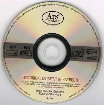 SACD Roberto Paternostro: Historical Moment In Bayreuth