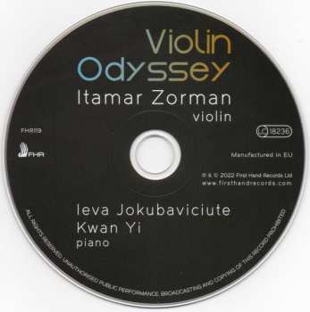 CD Itamar Zorman: Violin Odyssey