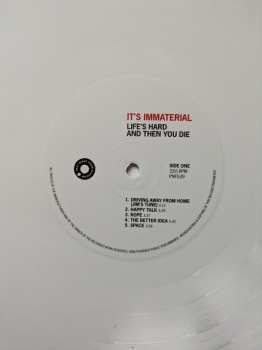 LP It's Immaterial: Life's Hard And Then You Die CLR
