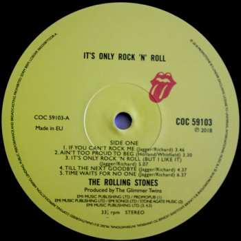 LP The Rolling Stones: It's Only Rock 'N Roll