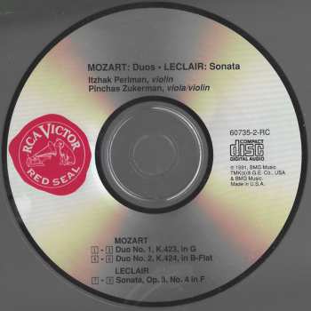 CD Wolfgang Amadeus Mozart: Duos For Violin & Viola / Sonata For 2 Violins
