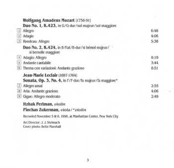 CD Wolfgang Amadeus Mozart: Duos For Violin & Viola / Sonata For 2 Violins