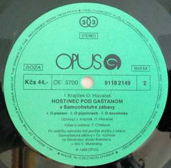 LP Ivan Krajíček: Hostinec Pod Gaštanom V Samoobsluhe Zábavy