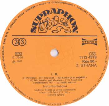 LP Iveta Bartošová: I. B.