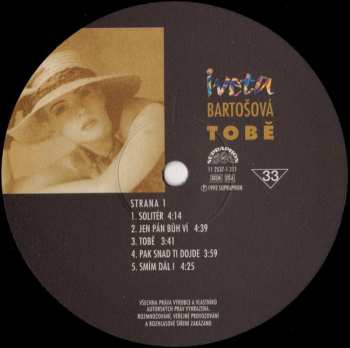 LP Iveta Bartošová: Tobě
