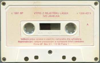 MC Ivo Jahelka: Výpis Z Rejstříku Lásek