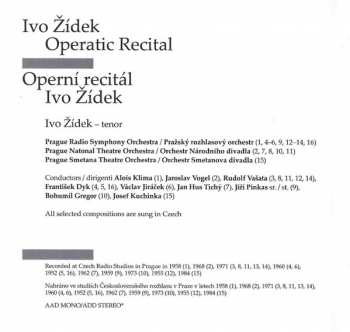 CD Ivo Žídek: Operatic Recital