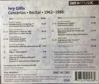 2CD Ivry Gitlis: Violin Concertos / Recital