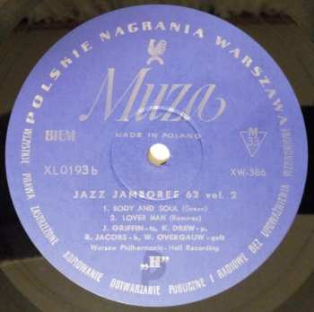 LP Johnny Griffin: Jazz Jamboree 63 Vol. 2