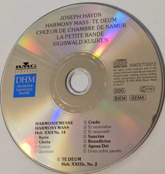 CD Joseph Haydn: Harmoniemesse - Te Deum