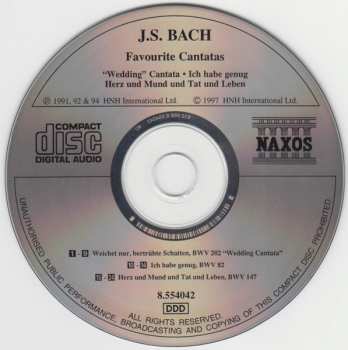 CD Johann Sebastian Bach: Favourite Cantatas
