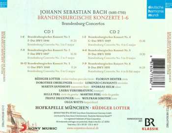 2CD Johann Sebastian Bach: Brandenburgische Konzerte  1 - 6