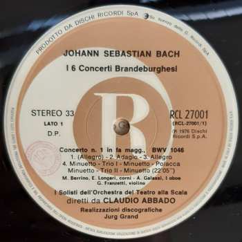 2LP/Doos Johann Sebastian Bach: I 6 Concerti Brandeburghesi