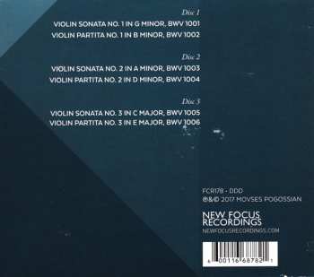 3CD Johann Sebastian Bach: Six Sonatas And Partitas For Solo Violin 