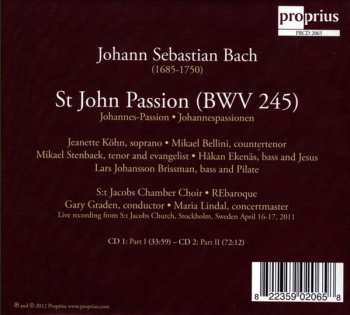 2CD Johann Sebastian Bach: St. John Passion