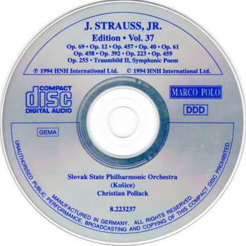 CD Johann Strauss Jr.: J. Strauss, Jr.:  Edition • Vol. 37