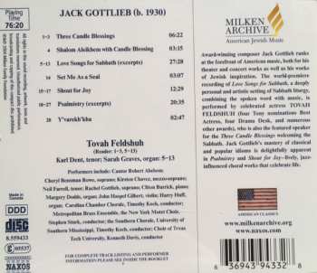 CD Tovah Feldshuh: Love Songs For Sabbath