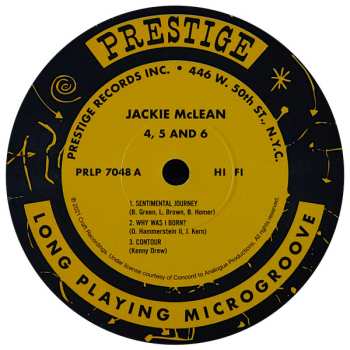 LP Jackie McLean: 4, 5 And 6 LTD