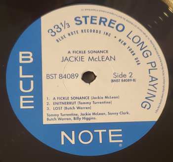 LP Jackie McLean: A Fickle Sonance
