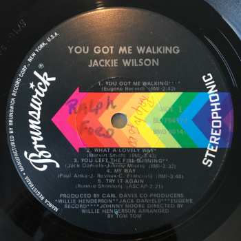 LP Jackie Wilson: 'You Got Me Walking'
