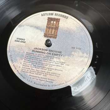 LP Jackson Browne: Running On Empty