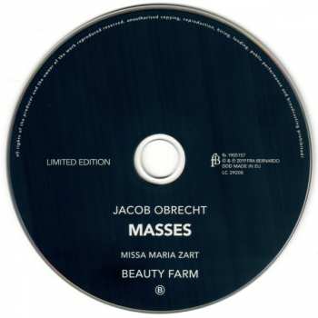 2CD Jacob Obrecht: Masses LTD