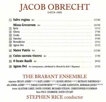 CD Jacob Obrecht: Missa Grecorum & Motets